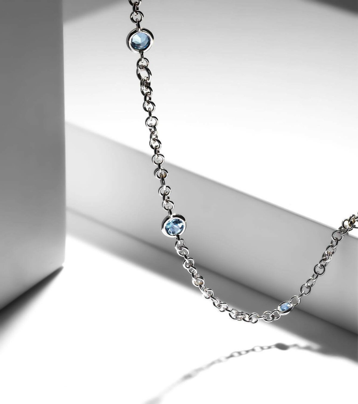 Spinelli Kilcollin Gravity Estrella sterling silver necklace with aquamarines
