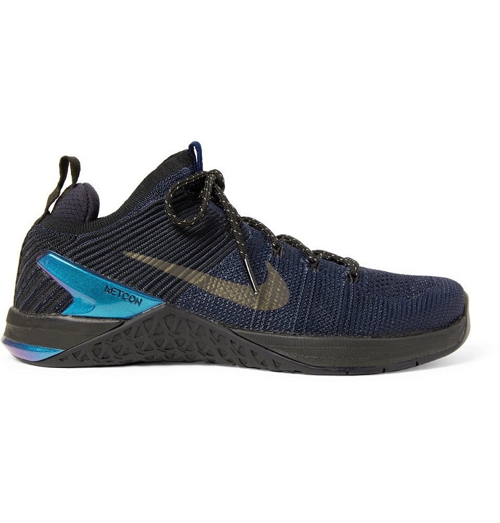 Photo: Nike Training - Metcon DSX 2 Flyknit and Rubber Sneakers - Midnight blue