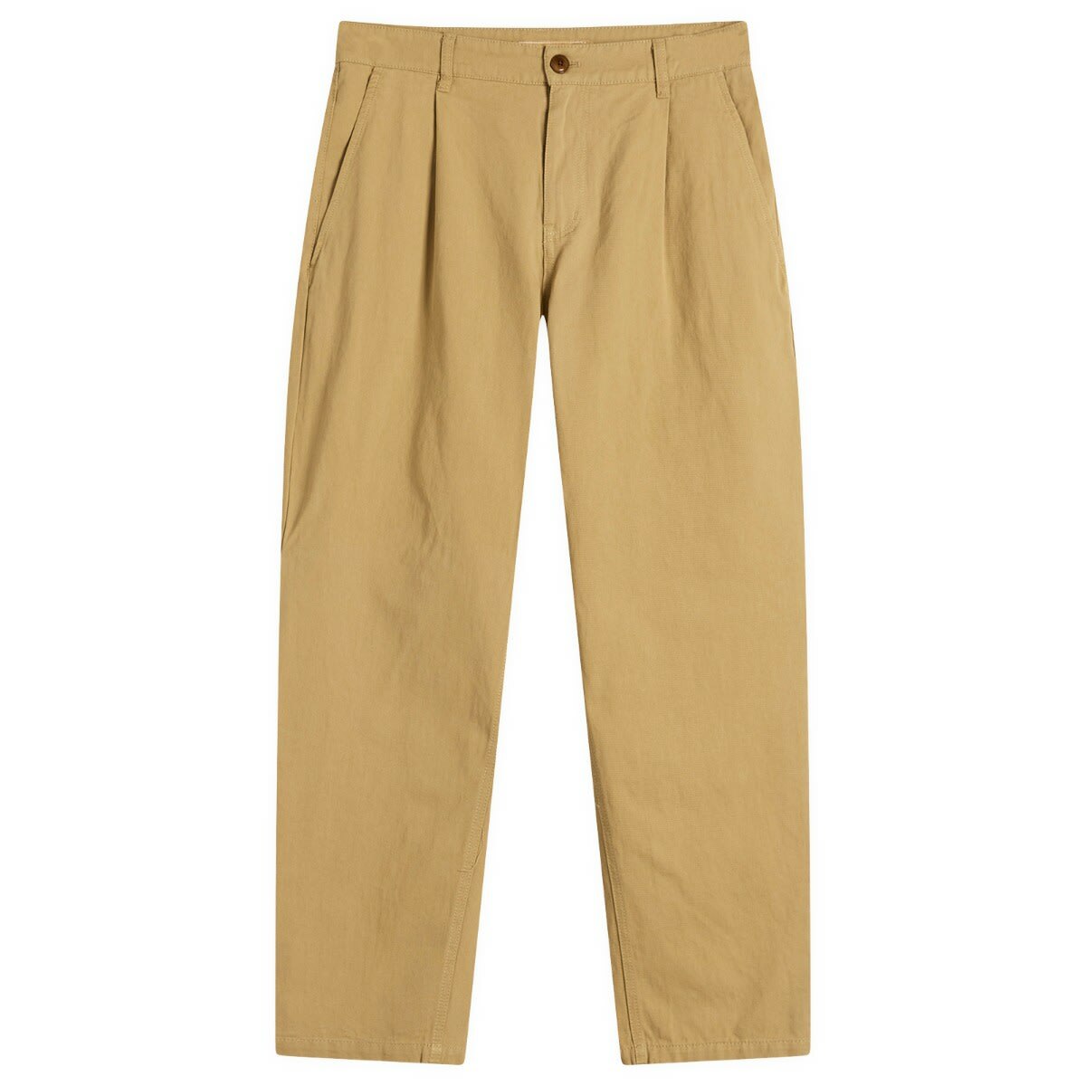 FrizmWORKS Men's OG Haworth One Tuck Trousers in Beige
