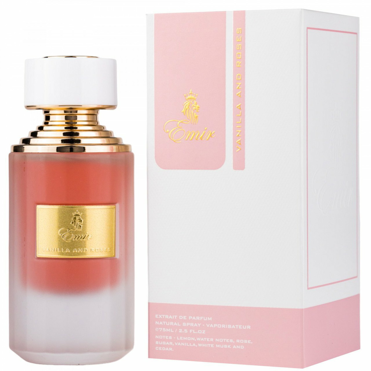 Paris Corner Ladies Emir Vanilla and Roses EDP Spray 2.5 oz Fragrances 6294790437205