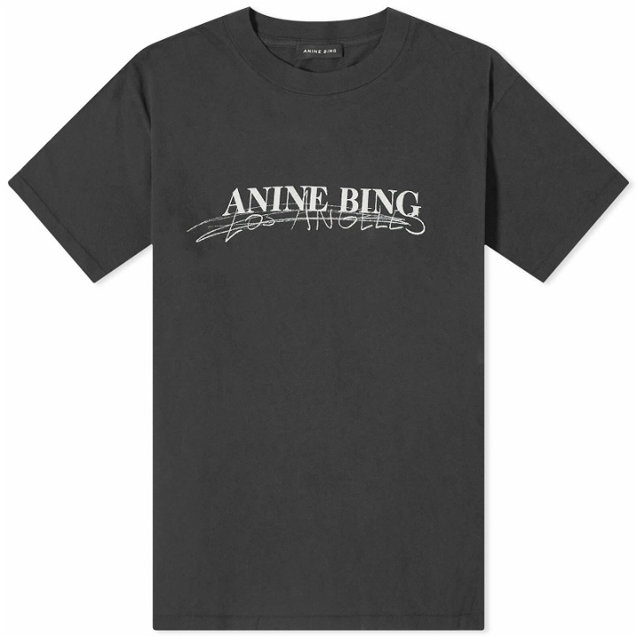 Photo: Anine Bing Women's Walker Doodle T-Shirt in Vintage Black
