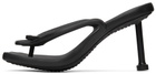 Balenciaga Black Micro Foam Heeled Sandals
