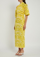 Bernadette Bowery Floral-print Stretch-cotton Midi Dress Multi Print