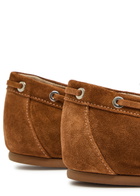Stuart Weitzman Tinsley Moccasin Suede Loafers Brown