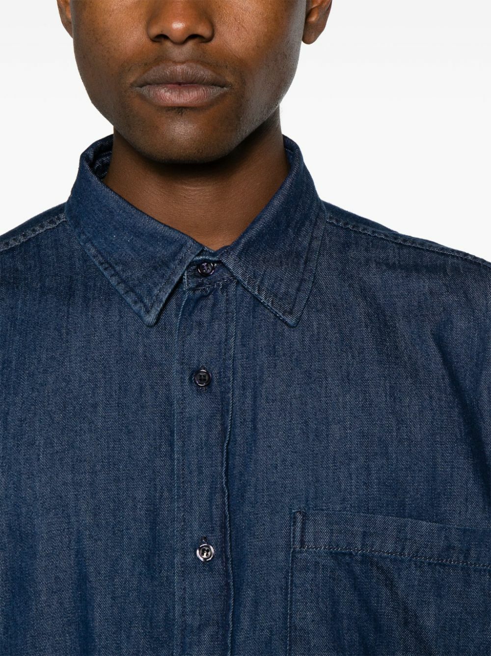 The Frankie Shop Blue Tanner Denim Shirt