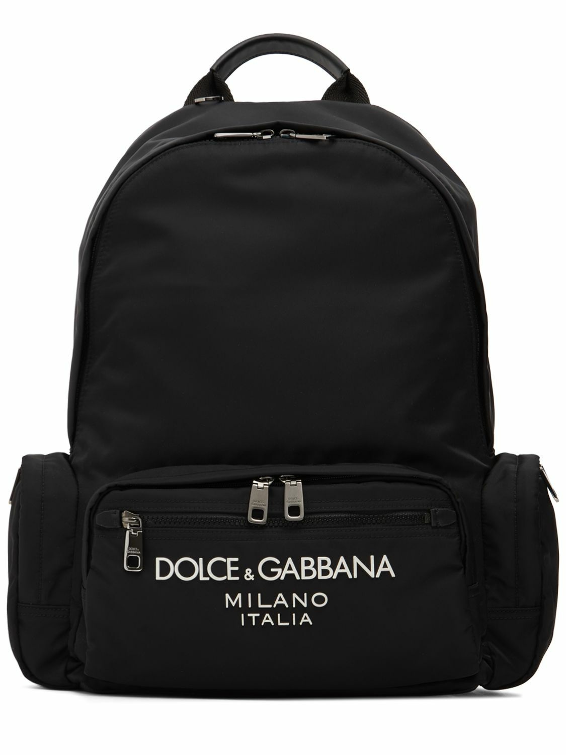 Photo: DOLCE & GABBANA - Rubberized Logo Nylon Backpack
