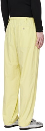 Dries Van Noten Yellow Drawstring Trousers