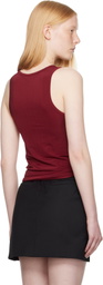 Rabanne Red Jersey Tank Top