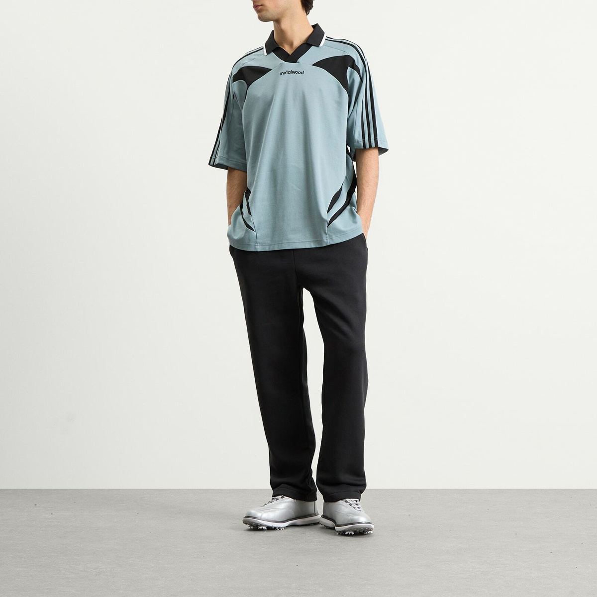 Adidas Men's x Metalwood Golf Polo Shirt in Green Earth