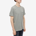 Rag & Bone Men's Miles Pocket T-Shirt in Blue Grey