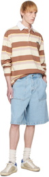 Maison Kitsuné Blue Workwear Denim Shorts