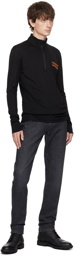 ZEGNA Black Half-Zip Sweatshirt