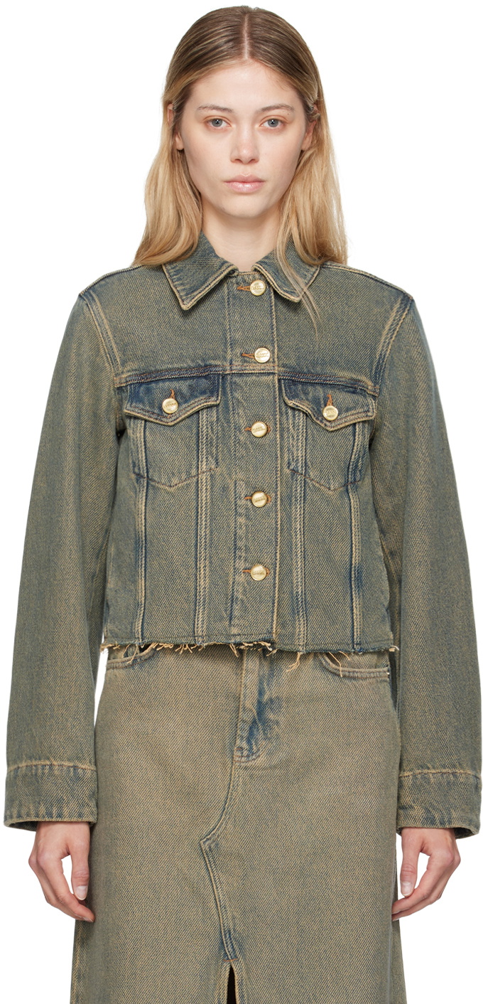 【関税＆送料込み】Ganni 'Overdyed Heavy' Jacket Ganni Overdyed Heavy Denim Jacket | Liberty