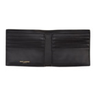 Saint Laurent Black Croc-Embossed Tiny Monogramme East/West Wallet