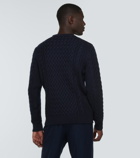 Sunspel Cable-knit wool sweater