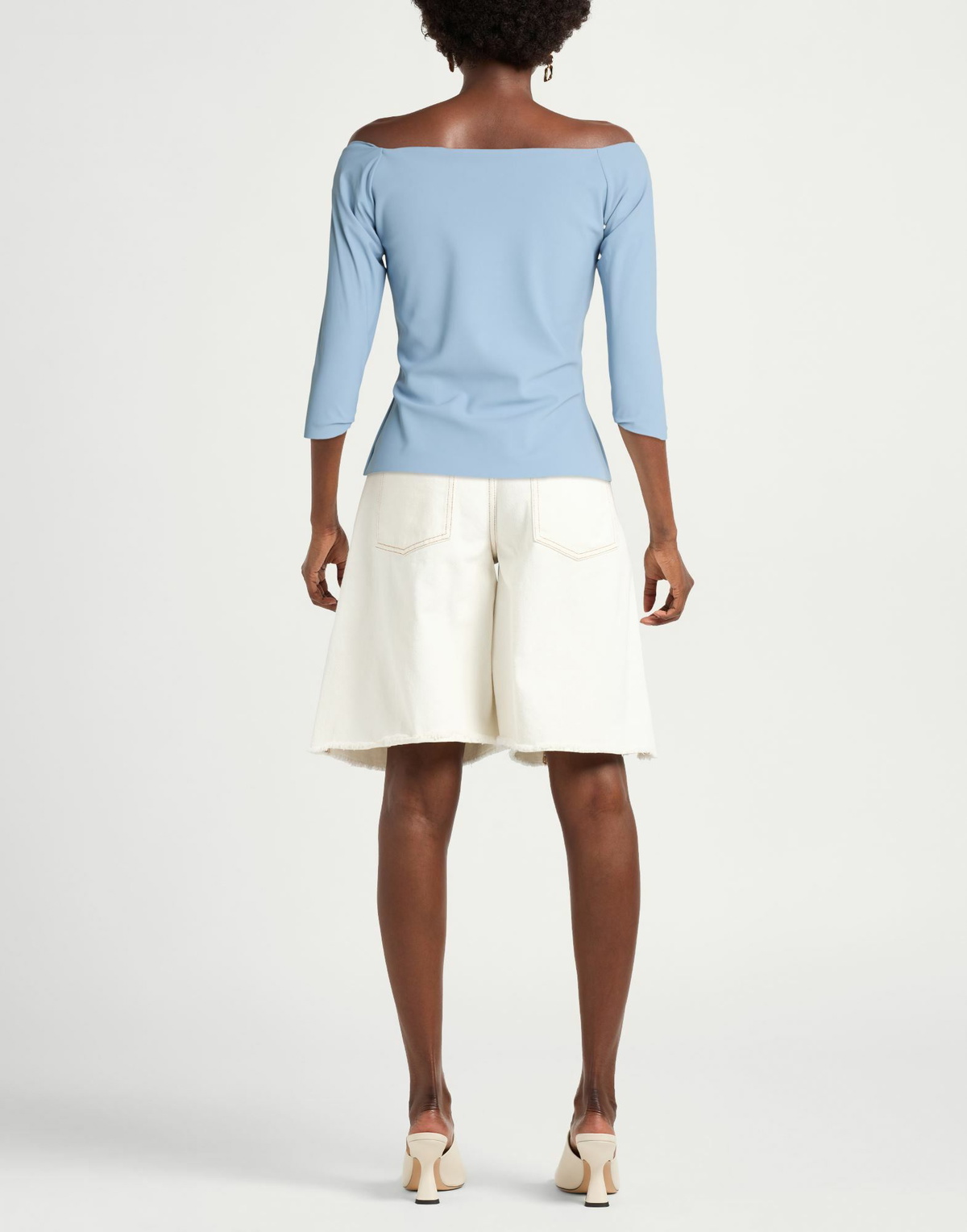Chiara Boni La Petite Robe Womens Top Sky in Blue