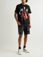 AMIRI - Wes Lang Solar Kings Logo-Print Cotton-Jersey T-Shirt - Black