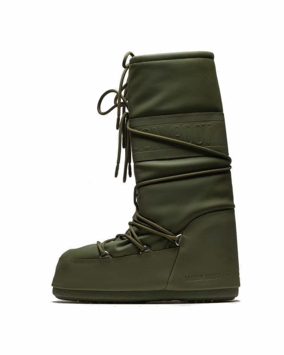 Photo: Moon Boot Icon Rubber Green - Mens - Boots