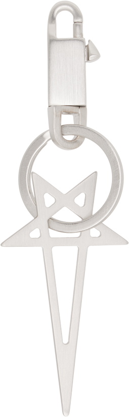 Photo: Rick Owens Silver Concordians Pentagram Keychain