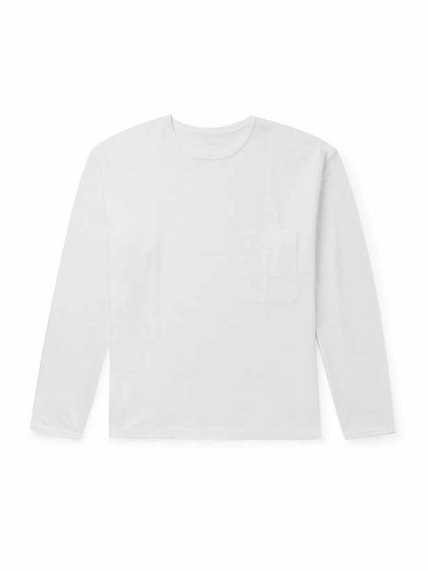Photo: LEMAIRE - Oversized Cotton and Linen-Blend Jersey T-Shirt - Neutrals