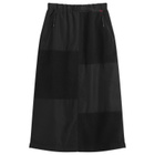 Gramicci Women's Patchwork Fleece Midi Skirt in Black