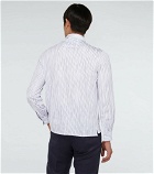 Caruso - Long-sleeved striped cotton shirt