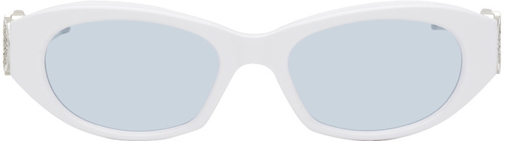 Photo: Moncler Genius Moncler Gentle Monster White Swipe 2 Sunglasses