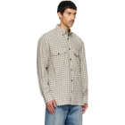 Dries Van Noten Off-White Loose Flannel Shirt