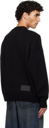 We11done Black Logo JQD Sweater