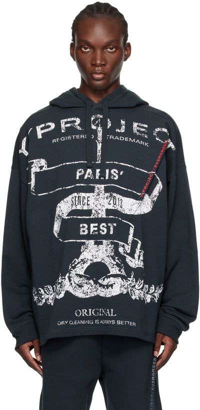 Photo: Y/Project Black 'Paris' Best' Pinched Logo Hoodie