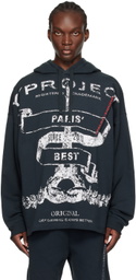 Y/Project Black 'Paris' Best' Pinched Logo Hoodie