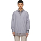 Maison Margiela Gray & Brown Double Layer Cotton Shirt