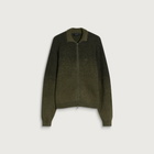 Dime Men's Mohair Double Zip Knit in Forest