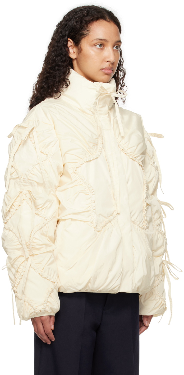 Sandy Liang Off-White Etoile Puffer Jacket