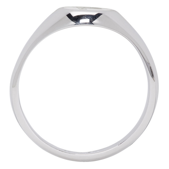 A.P.C. Silver P Initial Ring A.P.C.