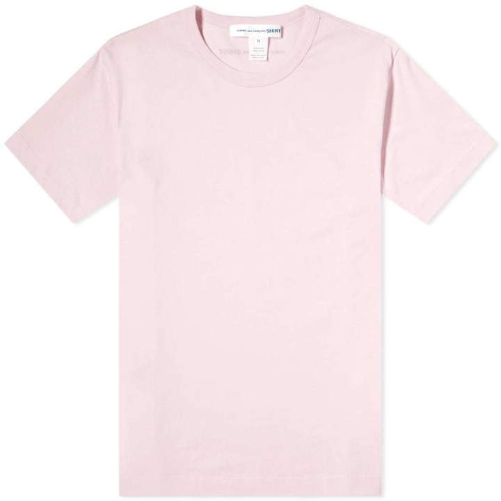 Photo: Comme des Garcons SHIRT Logo Tee Pink