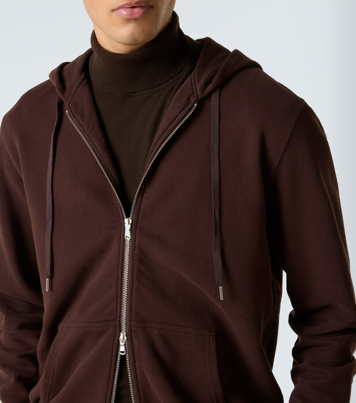 Sunspel Loopback cotton hoodie