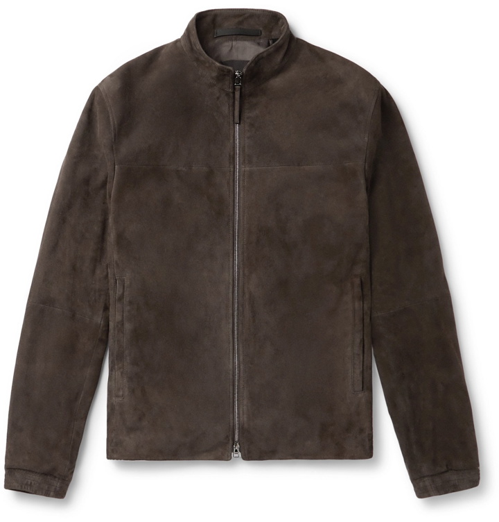 Photo: Theory - Tremont Suede Jacket - Brown