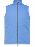 Peter Millar - Fuse Elite Panelled Quilted Shell and Stretch-Jersey Golf Gilet - Blue