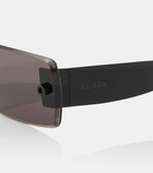 Alaïa Logo rectangular sunglasses