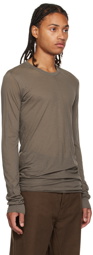 Rick Owens Gray Basic Long Sleeve T-Shirt