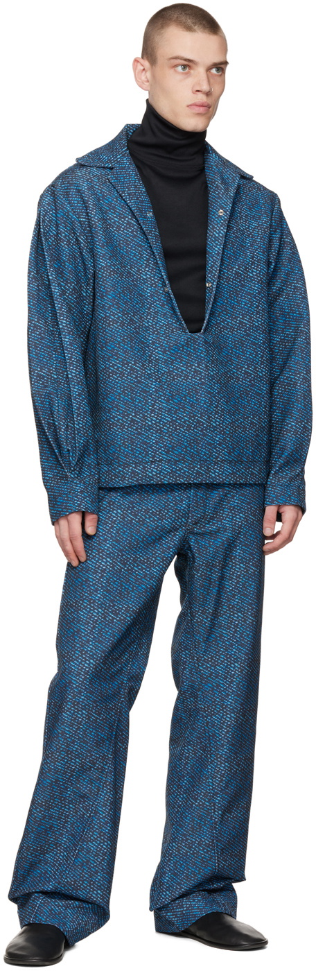 Bianca Saunders Black & Blue Cena Shirt