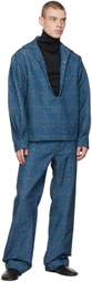 Bianca Saunders Black & Blue Cena Shirt