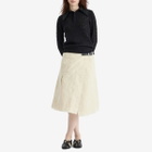 TOGA ARCHIVES Women's TOGA Denim Wrap Skirt in Off White