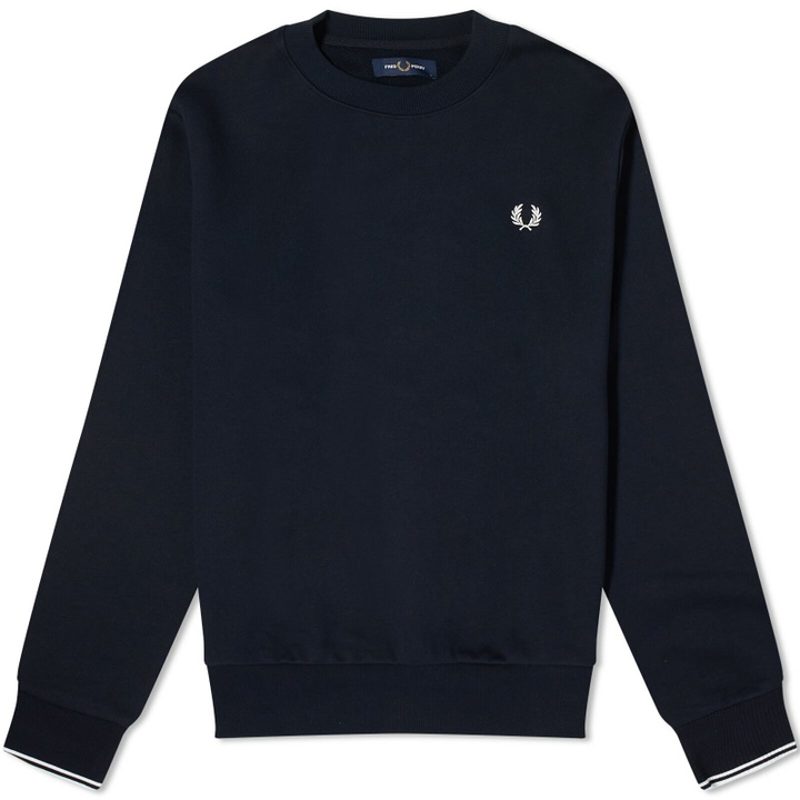 Photo: Fred Perry Men's Crew Sweat in Navy