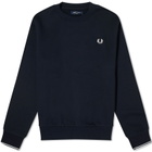Fred Perry Men's Crew Sweat in Navy
