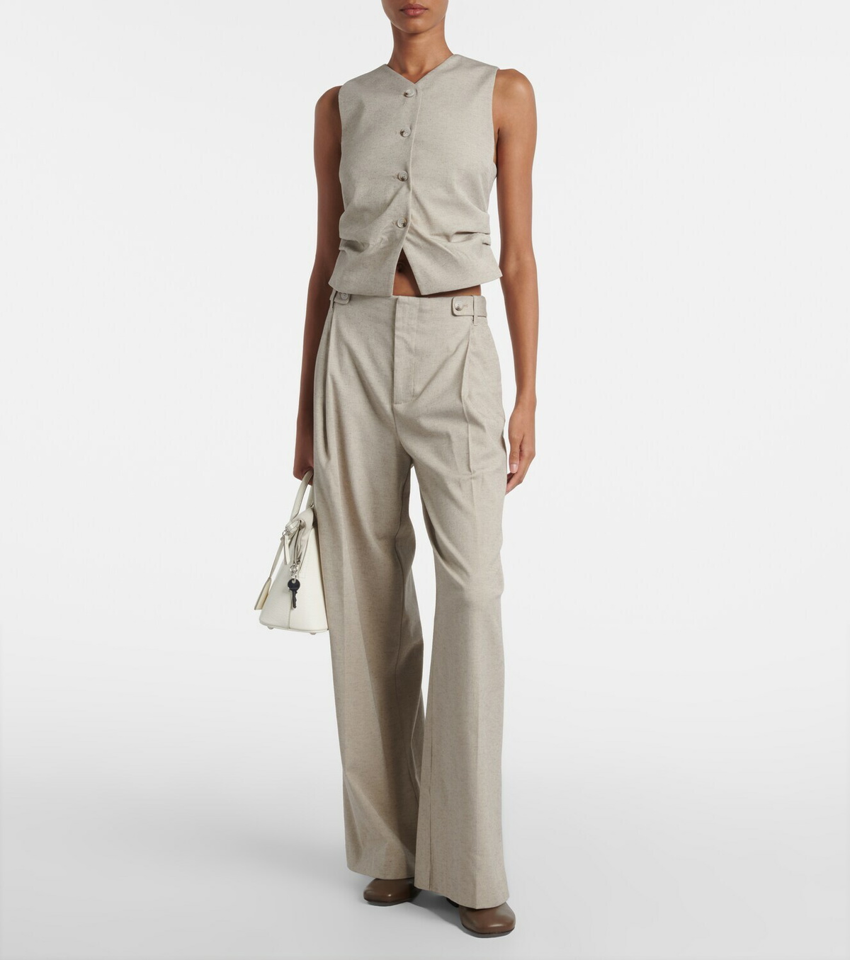 SIR Leone mid-rise wide-leg pants