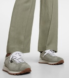 Brunello Cucinelli - Monili beaded suede low-top sneakers