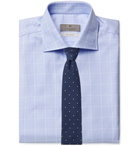 CANALI - Prince of Wales Checked Cotton Shirt - Blue