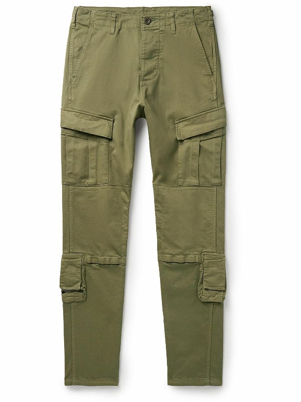 Photo: John Elliott - Tactical Slim-Fit Cotton-Blend Twill Cargo Trousers - Green